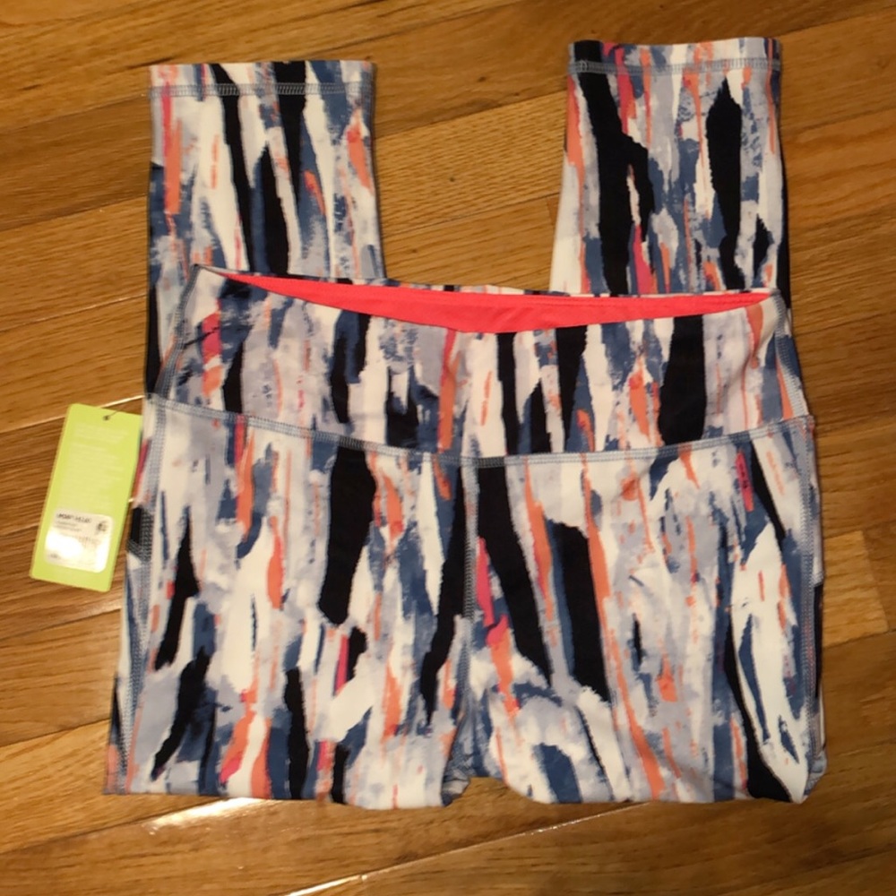 Marika Cropped Leggings - Horizon Collage